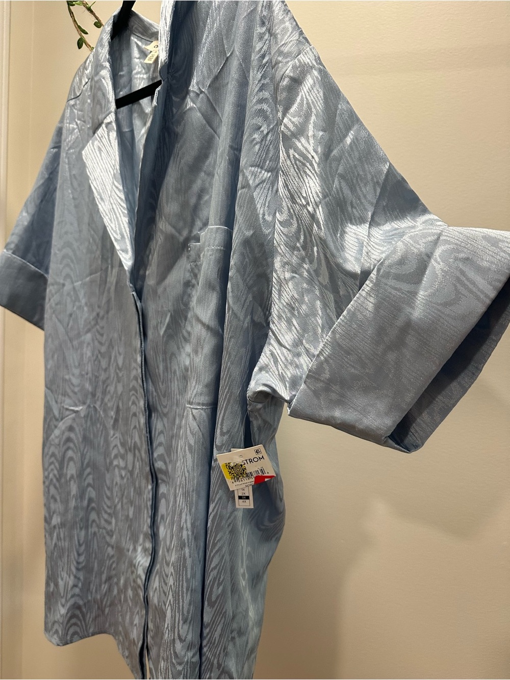 Light Blue Women's Short-Sleeve Button-Down Shirt